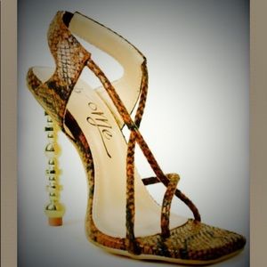 So Me Suria Brown Snakeskin